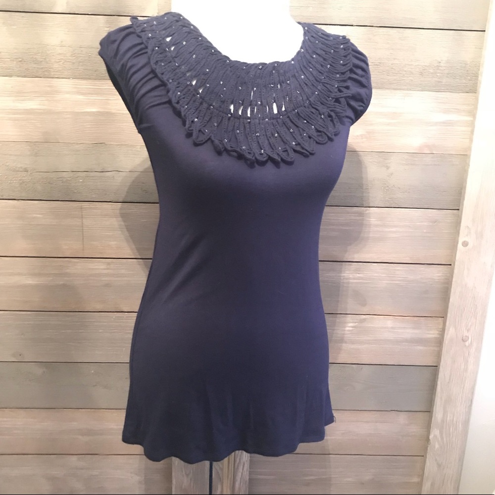 Navy Sleeveless Tank